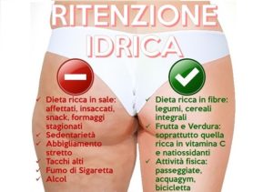 Consigli per eliminare la ritenzione idrica